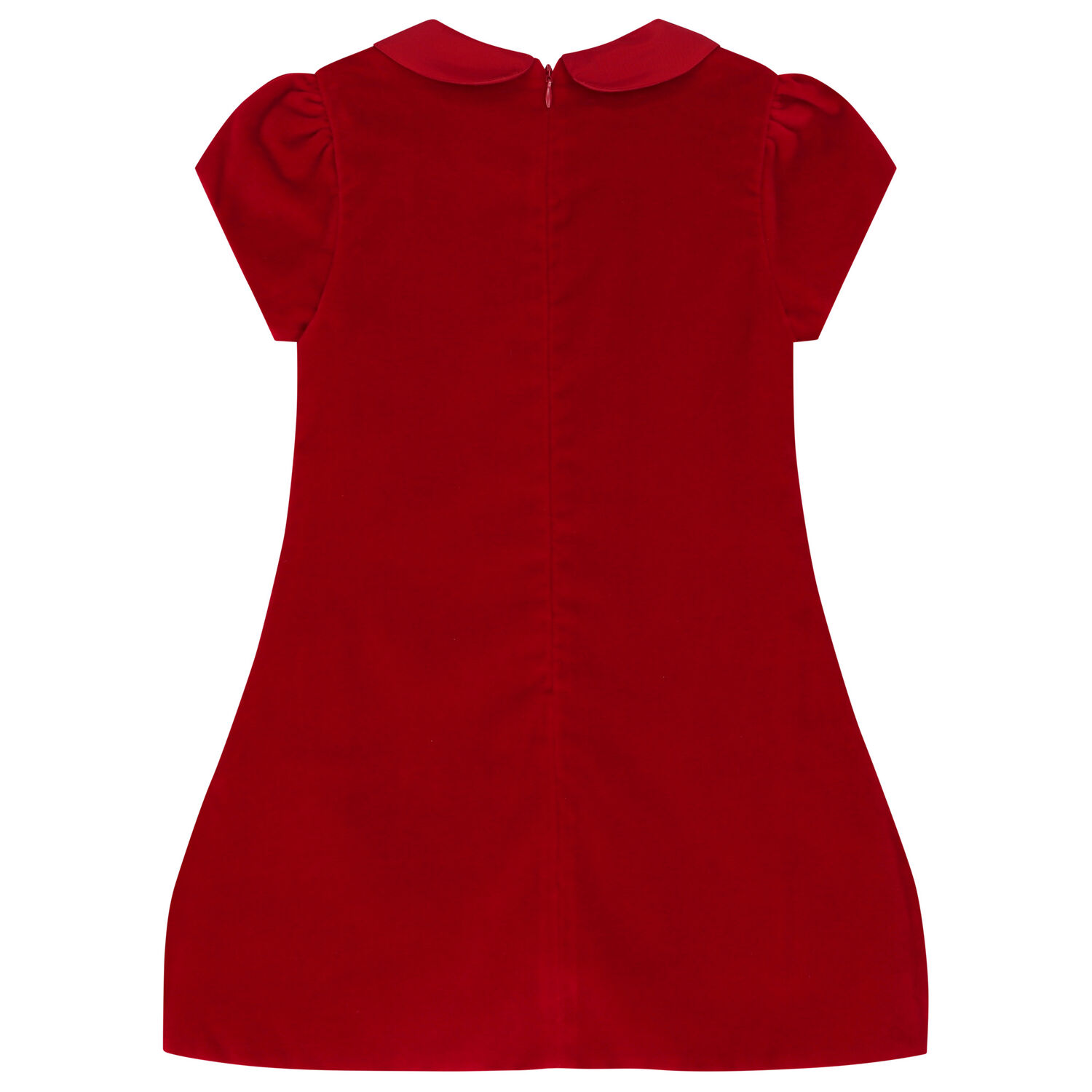 Girls Red Bow Dress, 1, hi-res